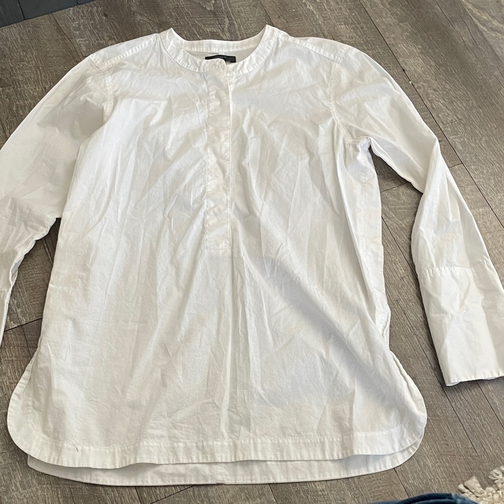 J. Crew Crisp White‎ Tunic Top